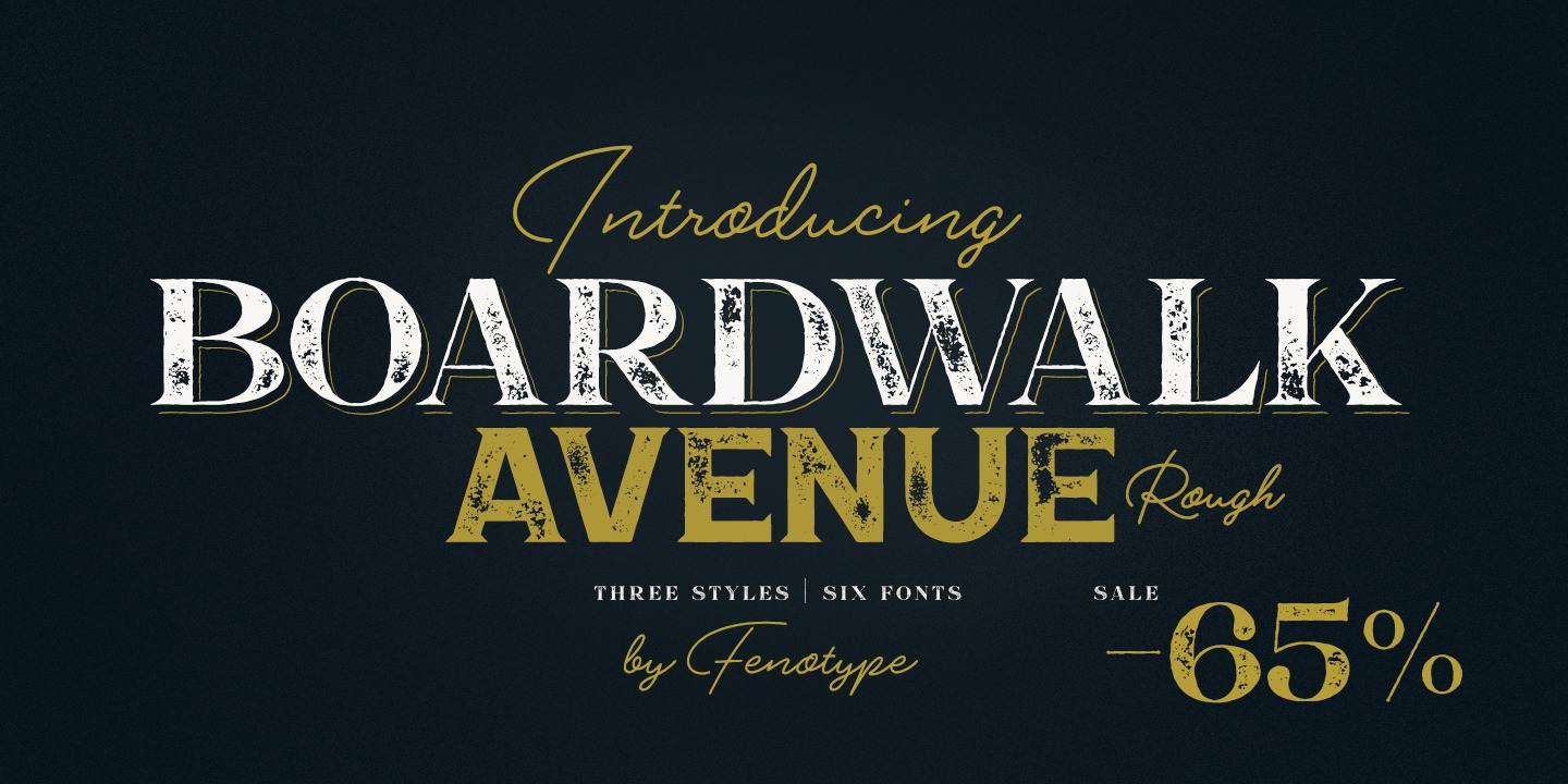 Example font Boardwalk Avenue Rough #13